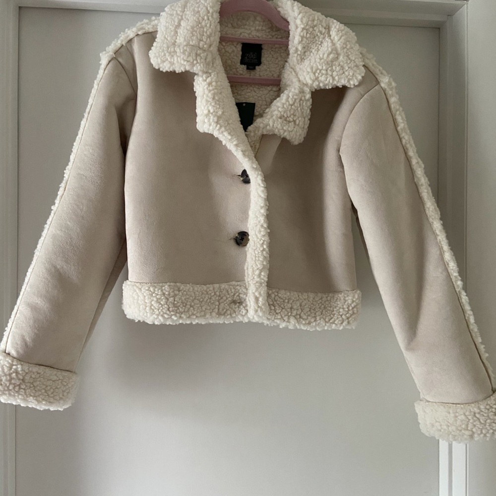 Wild Fable Cream Sherpa Jacket